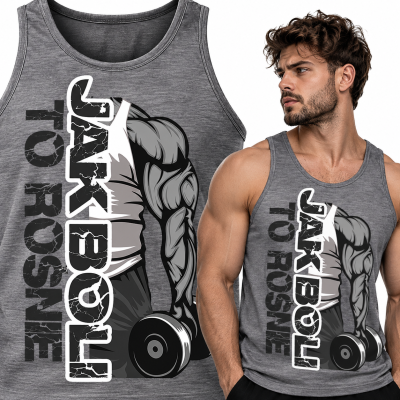 TANK TOP NA SIŁOWNIĘ   JAK BOLI TO ROŚNIE SIWA